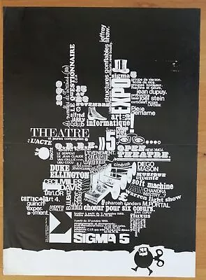 MILES DAVIS PHAROAH SANDERS CECIL TAYLOR Original French Concert Poster Jazz '69 • $499