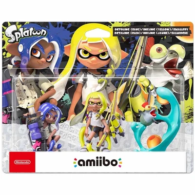 $89 • Buy Nintendo Amiibo ‘Splatoon 3’ Blue Octoling, Yellow Inkling & Smallfry 3Pack NEW