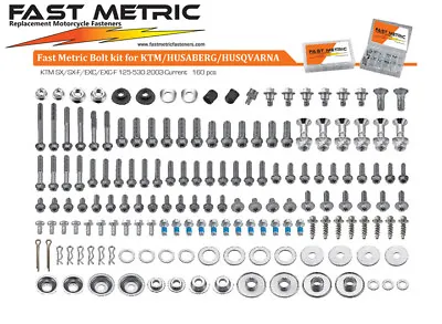 178pc KTM Bolt Kit For SX EXC MXC 50 65 85 105 125 250 450 2 And 4 Stroke Models • $45.99
