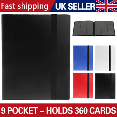 Trading Card Binder 9 Pocket Folder Album A4 Pokemon/MTG - Holds 360 Premium F&F • £8.59