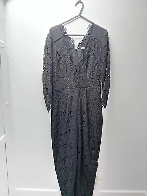 Whistles Black Lace Jumpsuit Size 8 - Fair Condition  • £0.99