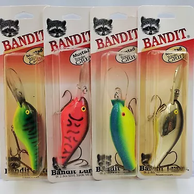 Vtg New Pre Pradco Bandit 400 Series Deep Crankbait W Mustad Triple Grip Hooks • $12.99