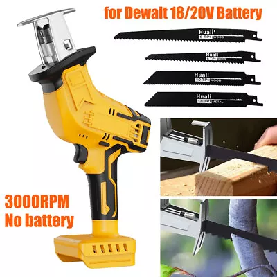 Portable Cordless Reciprocating Saw With Saw Blades For Dewalt 18V DCB180 DCB206 • $50.99