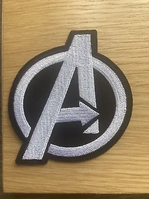 Avengers Symbol Embroidered Iron On Patch 3  X 2.75  Free Shipping New Marvel • $4.99