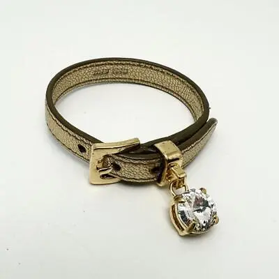Miumiu Bracelet Crystal Gold With Box 15 • $114