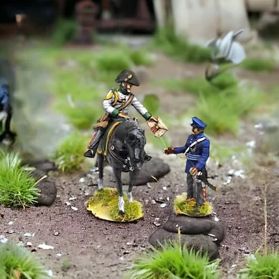 Napoleonic Prussian ADC And Officer 28mm Waterloo  Wargames Collectors Figures • £8.99