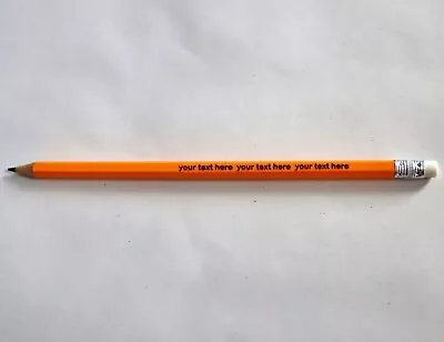 £2.10 • Buy PERSONALISED Pencils Laser Engraved For Weddings, Save The Date, ANY Message!