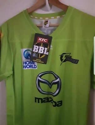 Sydney Thunder BBL Jersey Size Men's Large SHORT SLEEVE SHIRT / AUSTRALIA • $94
