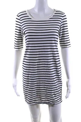 Philosophy By Republic Women's Striped Crewneck Shirt Dress White Size S • $40.81