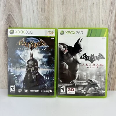 $15.95 • Buy Lot Of 2: Batman Arkham Asylum & Batman Arkham City (Xbox 360) Complete
