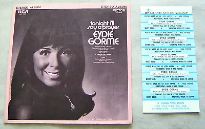   Eydie Gorme   Picture Sleeve ( Little Lp ) & Title Strips No Record • $3.95