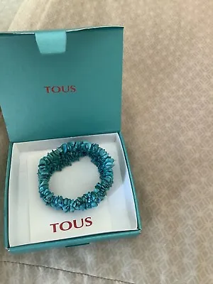 TOUS Turquoise Stretch Bracelet • $125