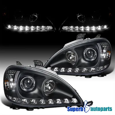 Fits 2002-2005 Benz W163 ML-Class Projector Headlights Black ML320 ML55 • $235.98