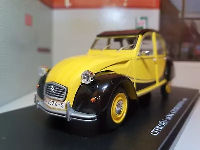 Citroen 2CV6 Charleston Brookside Yellow 2CV 1982 Diecast  Scale Model 1:24 • £35.70