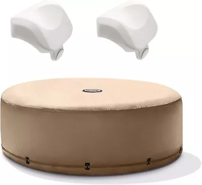 Intex PureSpa Energy Efficient Inflatable Hot Tub Cover And 2 Premium Headrests • $193.99