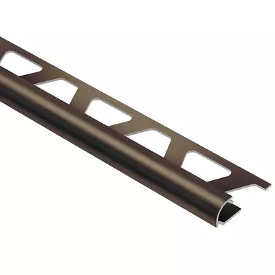 3/8 In. X 8 Ft. 2-1/2 Inch Metal Bullnose Tile Edging Trim Antique Bronze Finish • $111.25