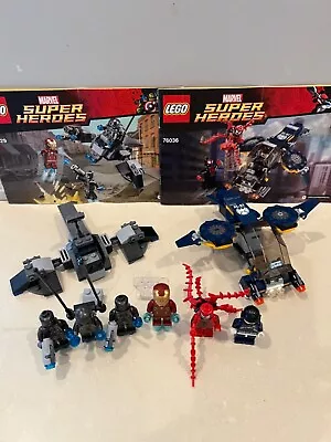 Lego Marvel Super Hero's Sets 76029 Iron Man V Ultron 76036 Carnage's Sky Attack • $39.99