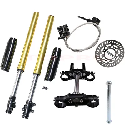 45/48mm Front Forks Shock Triple Tree Clamp Disc Brake Mini Pit Dirt Bike Monkey • $229.45