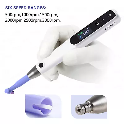 Dental Portable Hygiene Prophy Handpiece Wireless Cordless +2*prophy Angles • $89