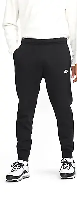 $45 • Buy Nike Mens Sportswear Club Fleece Black/White Joggers,Different Sizes, BV2671-010