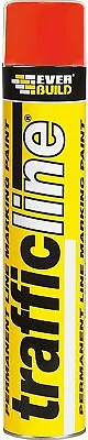£8.95 • Buy Everbuild TRAFFICRED Trafficline Permanent Line Marking Spray Paint, Red, 700 Ml
