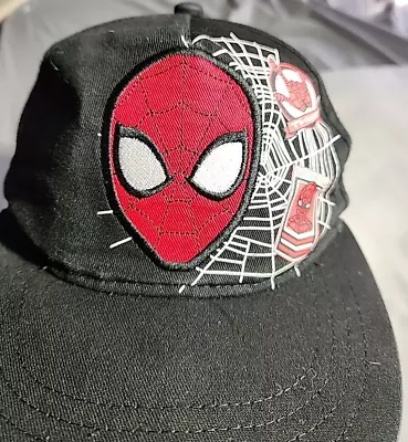 Marvel Spiderman Boys Black Snapback Hat One Size • $10