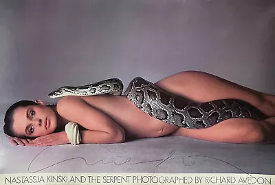 $450 • Buy Nastassja Kinski And The Serpent Signed By Richard Avedon - Original 1981 Poster