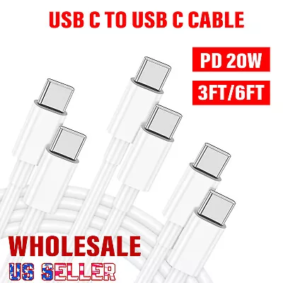 Wholesale PD20W USB C To USB-C Cable Fast Charge Cord For IPhone15/Samsung/iPad • $249.98