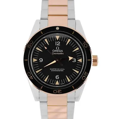 Omega Seamaster 300 PAPERS Two-Tone Sedna Black 41mm 233.20.41.21.01.001 Watch • $6493.46