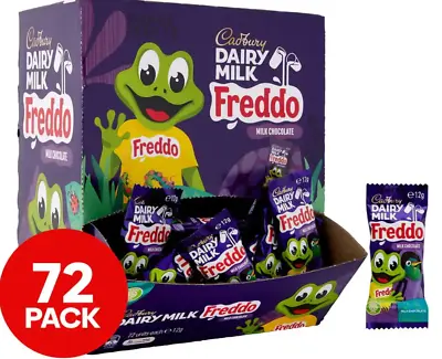 Bulk Lot 72 X Cadbury Dairy Milk Chocolate Freddo Frog 12g Bars Frogs Bar Fresh • $33.73