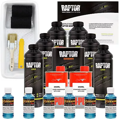 U-POL Raptor Tintable Blue Metallic Spray-On Truck Bed Liner Kit - 6 Liter • $329.99