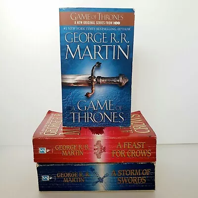 A Storm Of Swords Game Of Thrones & Feast For Crows George R.R. Martin Fantasy • $28