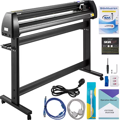 VEVOR Vinyl Cutter Machine 53in/1350mm Plotter SignCut Software For Windows MAC • $348.99