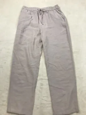 Zara Womens Pajama Pants Size Small Lounge Comfort Draw String Gray #2984 • $14.99