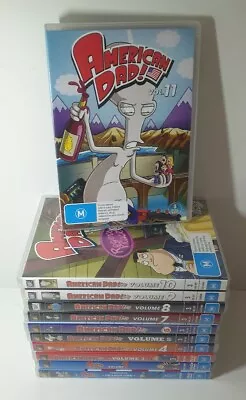 American Dad Season 1-11 Bulk Region4 Pal VGC Free POST • $39.99