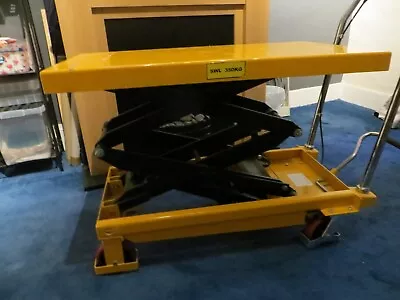 Loadsurfer 350kg Hydraulic Double Lift Mobile Scissor Lifting Platform Table • £180