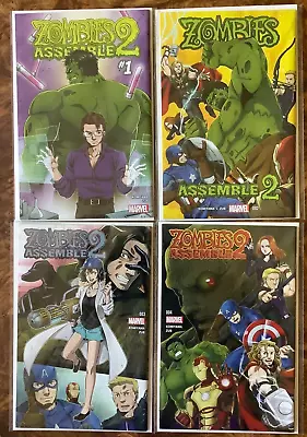 Zombies Assemble 2 1-4 VF/NM Full Series Marvel Zombies Avengers Manga Hulk Thor • $15