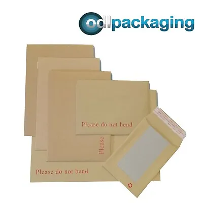 £1.99 • Buy Hard Board Backed Envelopes 'Please Do Not Bend' Manilla Brown│Strong & Rigid