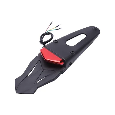 Dirt Bike Motorcycle LED Light Rear Fender Brake Tail Light Dual Sport Black US • $17.19