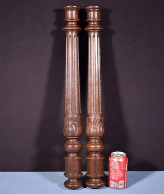 $165 • Buy *24  Pair Of French Antique Solid Oak Posts/Pillars/Columns/Balusters Salvage