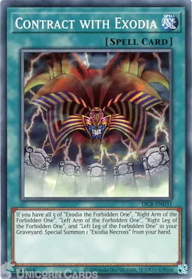 DCR-EN031 Contract With Exodia :: Common 25th Anniversary Edition Mint YuGiOh Ca • £0.99