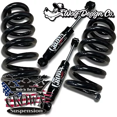 1963-1987 Chevrolet C10 3  Lowering Drop Coils Springs & Shocks Front Kit • $275