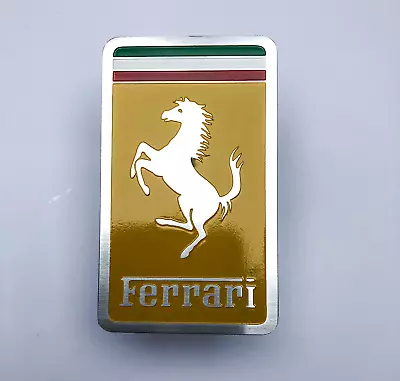 Ferrari Theme Badge Emblem Stainless Steel Polished • $45