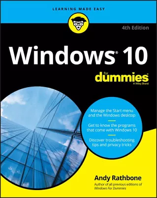 Windows 10 For Dummies 4th Edition By Rathbone Andy • $69.89