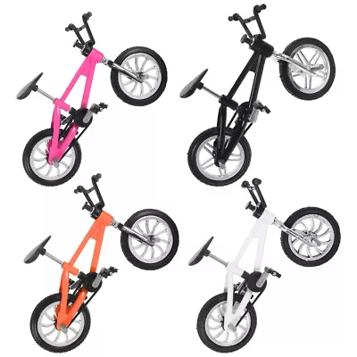 4 Pcs Bike Model Alloy Mini Collections Finger Racing Cool Car • £8.99