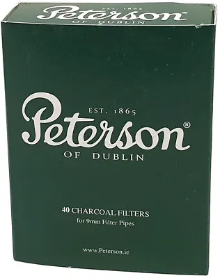Peterson 9mm Charcoal Pipe Filters (Pack Of 40) • $18.98