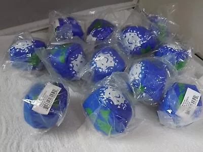 (12) Planet Earth Happy Face Hacky Sack Juggling Balls Oriental Trading New • $14.99