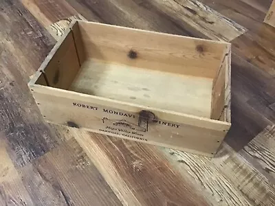 Vintage Wood Wine Crate ROBERT MONDAVI WINERY ‘81 RESERVE CABERNET • $27