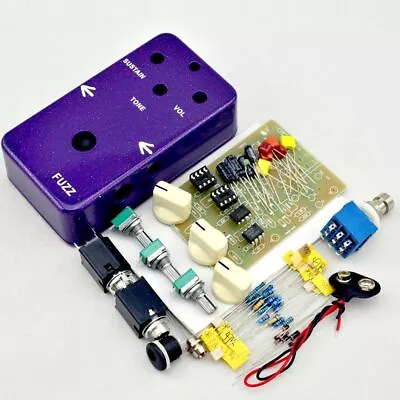 Model Vintage Fuzz DIY Pedal Kit Germanium 1590B Pre-drilled For Bass Guitar Top • $40.98