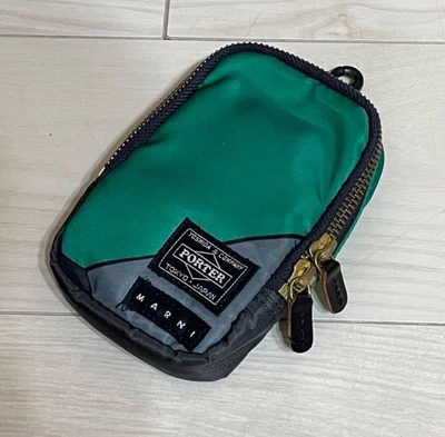 $199 • Buy MARNI X Yoshida Porter Mini Pouch Mini Bag Collabo Green Men Women Used Japan